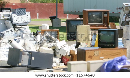 An E Waste pick up on Earth Day