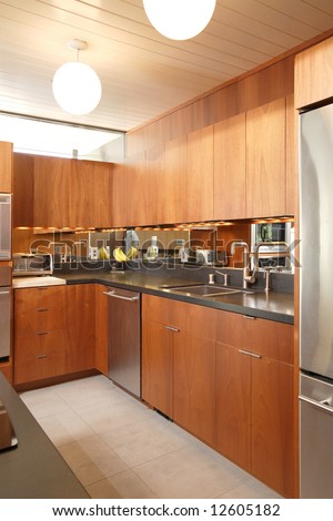 A modern kitchen that has been freshly remodeled