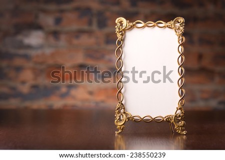 ornate frame isolated on white