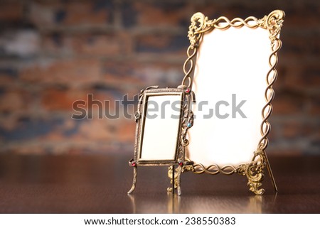 ornate frames isolated on white