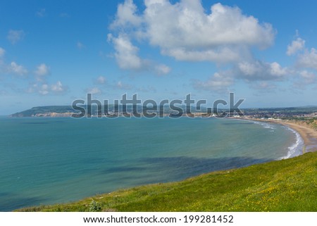 Bay and coastline Shanklin and Sandown Isle of Wight