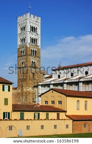 The Cathedral of St Martin in Lucca Italy