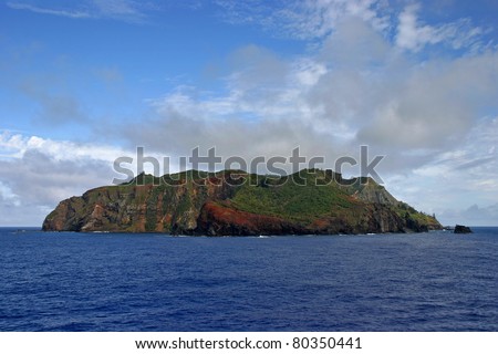 Pitcairn Island in the South Pacific ocean