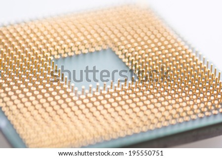CPU isolated on a white background