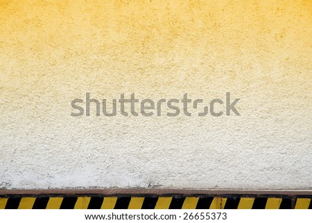 yellow construction wall background, loading site