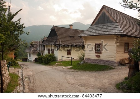 Vlkoinec - historic village listed as a UNESCO World Heritage site since 1993. This status was granted because the village is an untouched and complex example of folk countryside architecture.