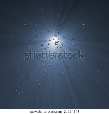 Underwater light and bubbles