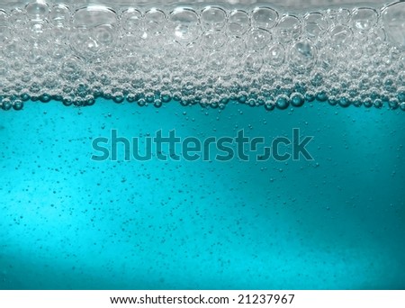 Liquid with bubbles