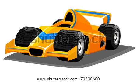 Cartoon Racing Car