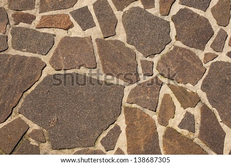 Stone Floor Background / An old brown stone floor makes an excellent background