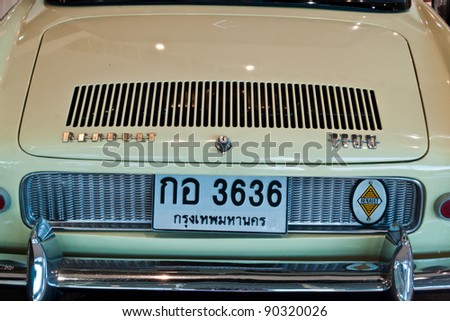 BANGKOK-DEC 01: Renault Caravelle made in France, year 1964 Display at Thailand International Motor Expo 2011 December 01 - in Bangkok, Thailand