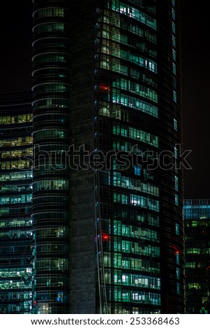MILAN, ITALY, FEBRUARY 12 2015: new Unicredit Bank skyscraper, Milan, february 12 2014