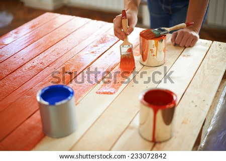 Painting furniture