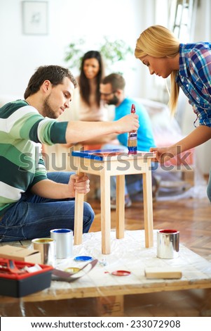 Painting furniture