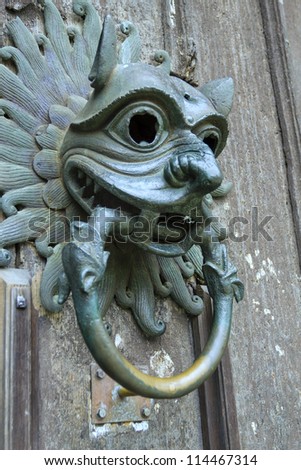 Sanctuary knocker on the door of Durham Cathedral