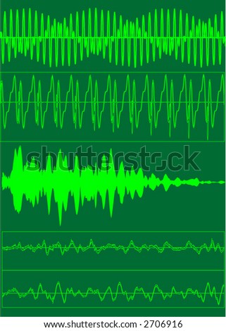 stock vector : Sound waves