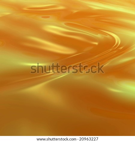 Abstract golden wave - digital artwork
