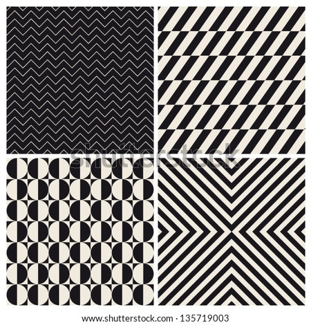 seamless pattern background set retro vintage design vector seamless pattern background set retro vintage design vector