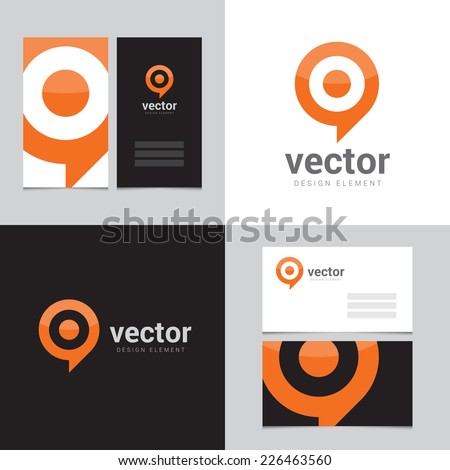 Design element with two business cards 02 Design element with two business cards 02