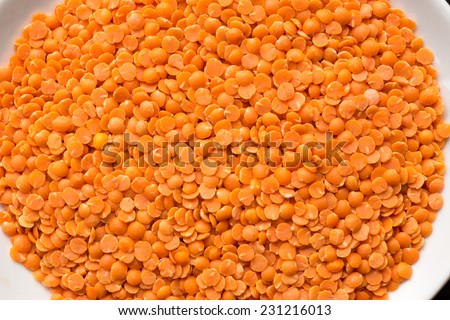 Dried red lentils. The lentil (Lens culinaris) is an edible pulse. It is a bushy annual plant of the legume family, known for its lens-shaped seeds.