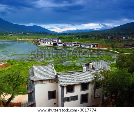 a village of na-xi minority people in Yun-Nun Province China