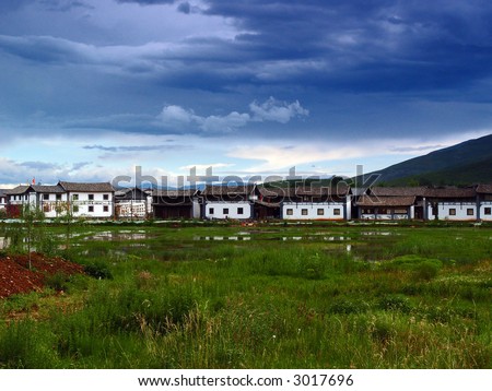 a village of na-xi minority people in Yun-Nun Province China