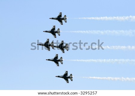 The Thunder-Birds performed at Air Show at McGuire AFB, New Jersey