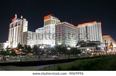 atlantic jersey boardwalk night shutterstock