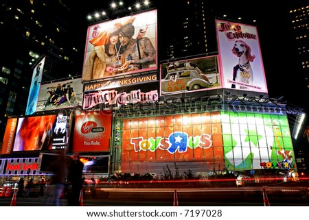 new york times square at night. Times Square in New York