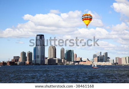 The Jersey City Skylines by Hudson River