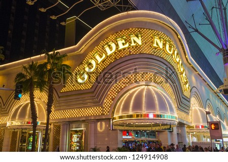 Las Vegas - Dec 07 : The Golden Nugget Hotel And Casino In Downtown Las Vegas On December 07, 2012. Las Vegas In 2012 Broke The All-Time Visitor Volume Record Of 39-Plus Million Visitors