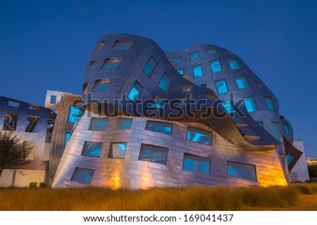 Las Vegas - Nov 24 : The Cleveland Clinic Lou Ruvo Center For Brain Health In Downtown Las Vegas Nevada On November 24 2013 , The Modern Building Designed By The Architect Frank Gehry