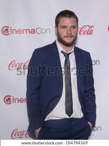 LAS VEGAS - MARCH 27: Rising Stars of 2014 award winner, actor Jack Reynor arrives at The CinemaCon Big Screen Achievement Awards at The Caesars Palace on March 27, 2014 in Las Vegas