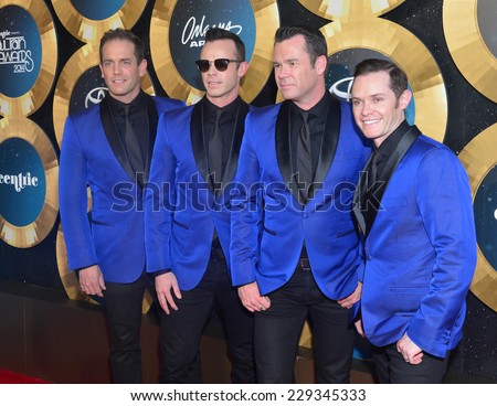 LAS VEGAS - NOV 07 : The Tenors attends the 2014 Soul Train Music Awards at the Orleans Arena on November 7, 2014 in Las Vegas, Nevada.
