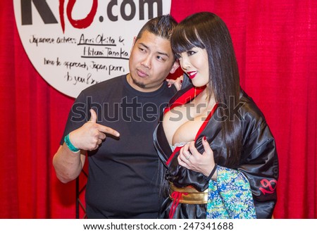 LAS VEGAS - JAN 23 : Adult film actress Hitomi Tanaka attends the 2015 AVN Adult Entertainment Expo at the Hard Rock Hotel & Casino on January 23, 2015 in Las Vegas.