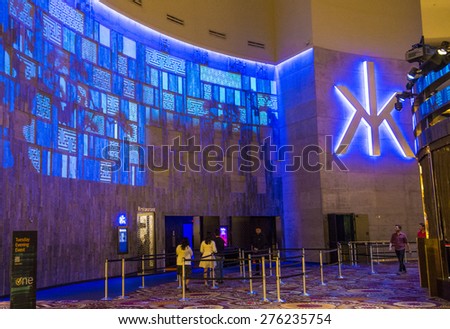 LAS VEGAS - APR 28 : The Hakkasan Night club in MGM hotel in Las Vegas on April 28 2015. The five-level, 80,000-square-foot venue opend in 2013