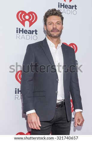 LAS VEGAS - SEP 18 : Radio/TV personality Ryan Seacrest attends the 2015 iHeartRadio Music Festival at MGM Grand Garden Arena on September 18, 2015 in Las Vegas