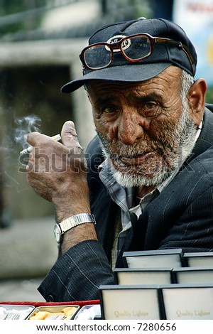 portrait of old turkish man