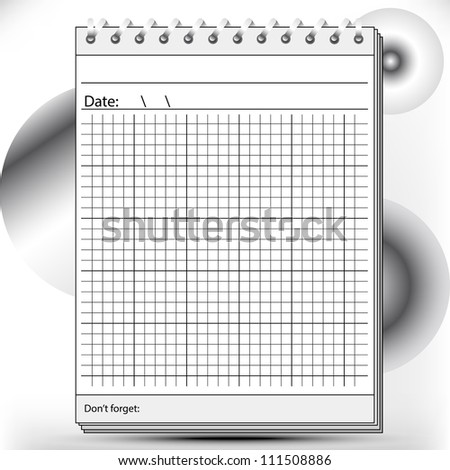 Arithmetic Block notes in black and white shades