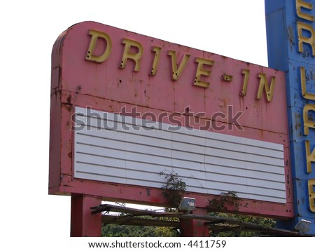 Drive-In Movie Theater Sign
