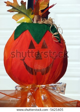 Pumpkin scarecrow fall decoration