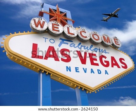 las vegas sign. Welcome to Las Vegas sign