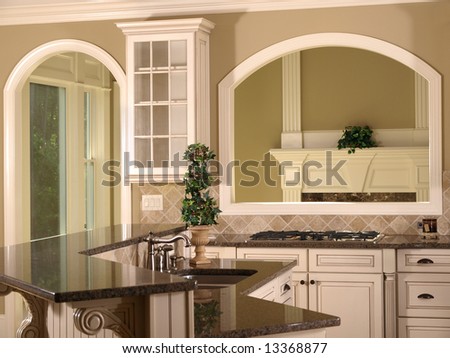 Luxury Model Home Kitchen with Opening