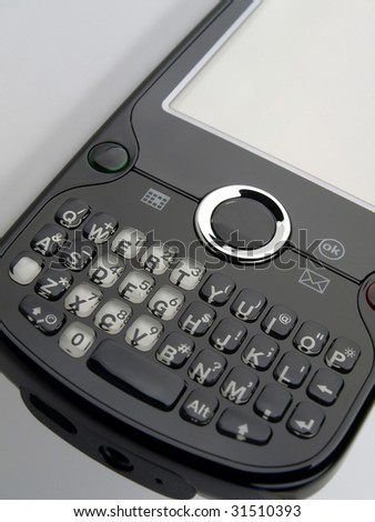 Smart Phone with keypad angle view right