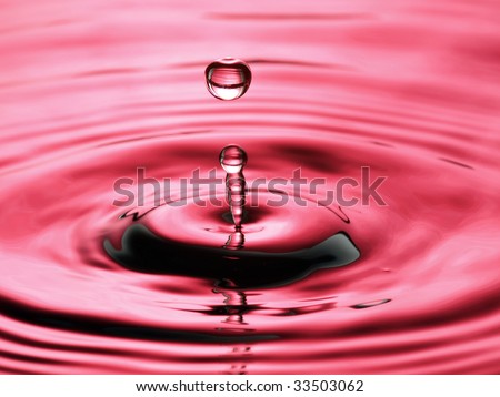 Water Droplet Ripple Pattern with Pink column