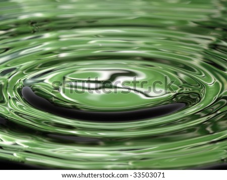 Water Droplet Ripple Pattern with Running Figure