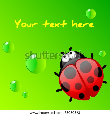 ladybug wallpaper. vector ladybug background