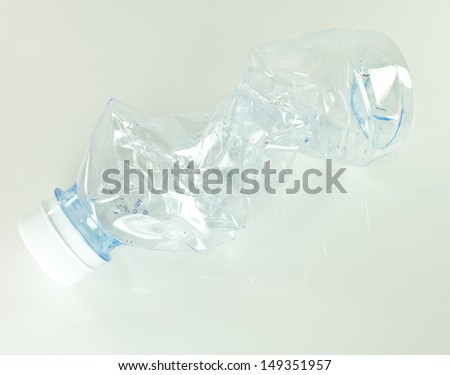 plastic water bottle for recycling