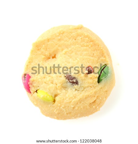 cookies rainbow on white background