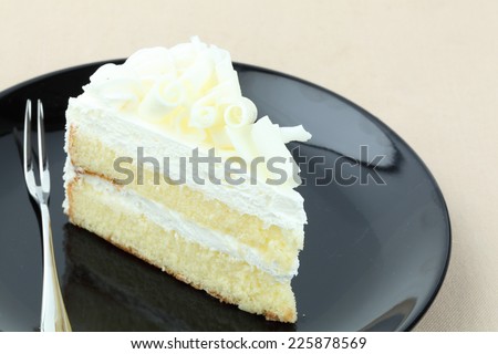 cake on white background
